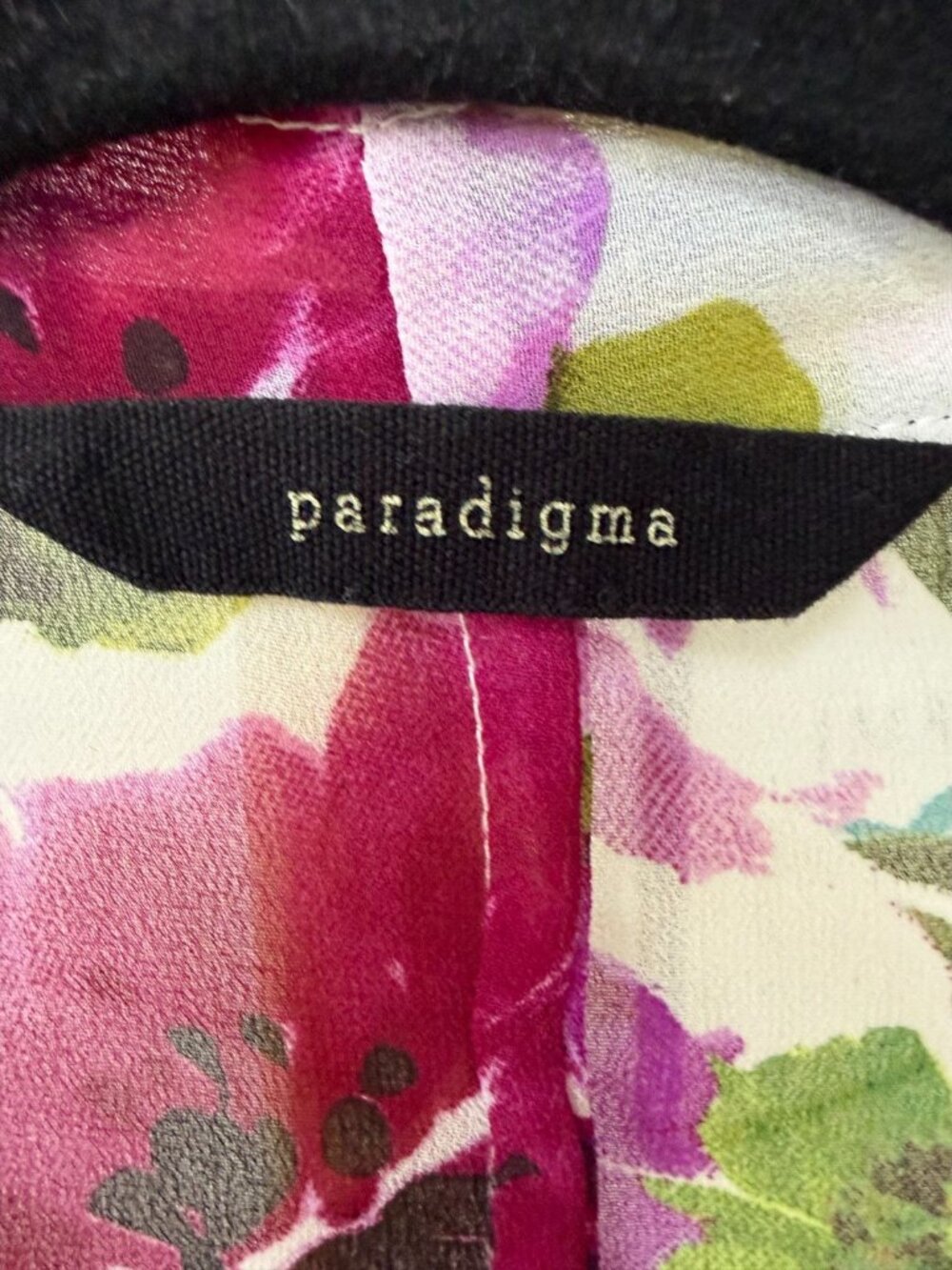 Paradigma Floral Kimono Womens XL Sheer Duster Open Front Boho Lightweight 1025 - Picture 3 of 5